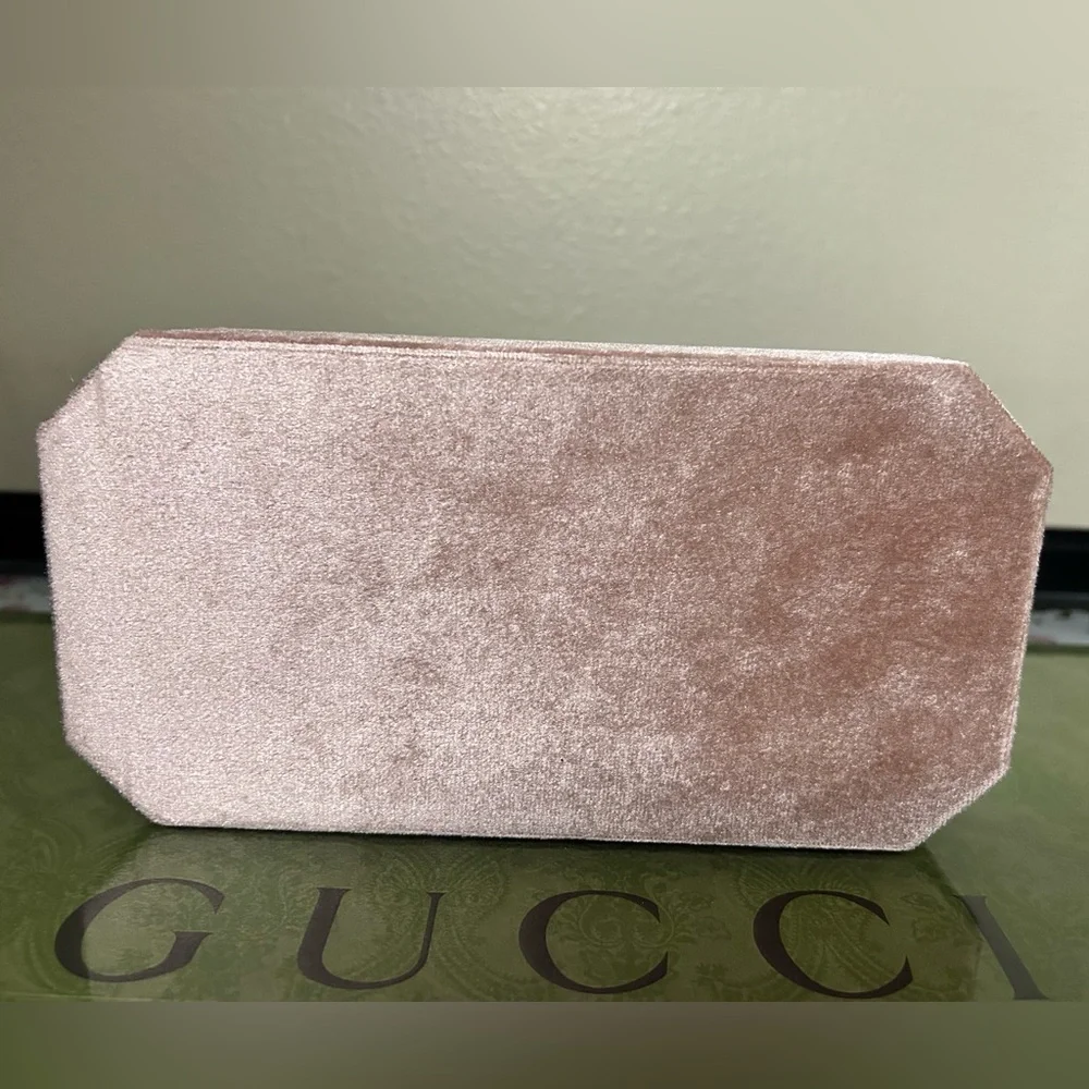 Gucci Bamboo Blush Pink Velvet Jewelry Box